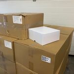 Ca. 350x Duplex dozen of gebaksdozen, wit