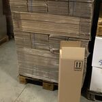 Ca. 300x Verzenddozen, zware enkelgolf, bruin, 20x20x60cm