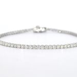 Witgouden tennisarmband met diamanten 3.00 carat