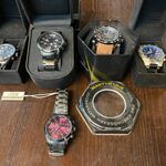 6x Horloges diverse uitvoeringen