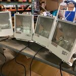 4x Gasontladingsstraler, floodlights, IP65