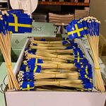 7x Dozen a 2000 stuks Zweedse steekvlagetjes