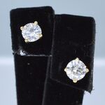 Gouden diamanten oorbellen van 1.00 carat