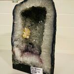 Bergkristal met Amethist geode
