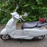 Snorscooter, Peugeot, Snorscooter, Django Heritage, lichtgrijs, 2017