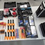 Ca. 50x Krimptangen, Accuboormachine, Elektr. Ratel, schroevendraaiers