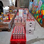 Partij thinner en profi cleaner o.a. Zettex, blikken en spuitbussen
