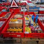 Diverse meetlinten, duimstokken en toebehoren, O.a. Stanley, Sola