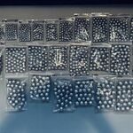 Ca. 1500x Loodgewichten voor dropshot en jigvissen, Grijs / Chroom