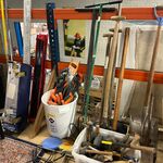 Partij bouwgereedschap en tuingereedschap