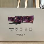 Triple-monitor uitbreiding voor laptops met tas