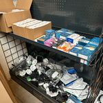 2x Inhoud stellingvak w.o. led lampen, W.o. Osram, Philips, Noxion