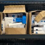 Partij blauw velglint (rim tape) W.o. Herrmans