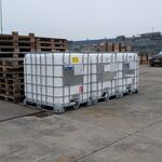 3x IBC-container, 1.000 liter, (leeg)