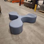 Modulaire zitpoef (3-armig), La Cividina, Blauw