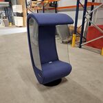 Swivel loungestoel, EvaVaara Design, Blauw