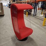 Swivel loungestoel, EvaVaara Design, Rood