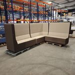 3x Bank, Beige / antraciet