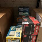100x Bier / whisky glazen W.o. Mammoet