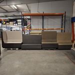 4x Bank, Beige / Antraciet