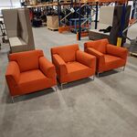 3x Fauteuil, Designonstock, Oranje