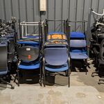 Ca. 15x Diverse vergaderstoelen, blauw