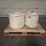 2x Rol Kunststof touw | 50 meter, Wit
