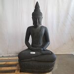 Beeld, Buddha, Donkergrijs / Antraciet