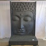 Fontein, Buddha, Donkergrijs / Antraciet