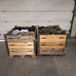 2x Partij camouflage kleding en uitrusting, Woodland / KPU / KL / Falk