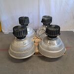 4x Lamp, Industrieel, Grijs / Chroom