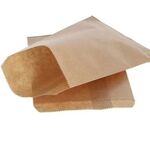 2x Papieren zakjes bruin 12×19 cm, bruin