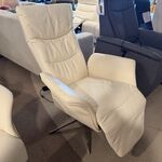 Relaxfauteuil, elektrisch verstelbaar wit