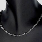Tenniscollier met natuurlijke zwarte diamanten