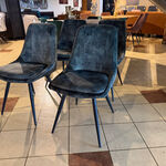 Set van 4 eetkamerstoelen groen