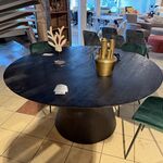 Eetkamertafel, rond zwart