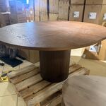 Eet tafel ovaal  bruin