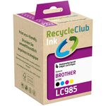 6x Cartridge compatibel met Brother LC-985 Multipack, RecycleClub