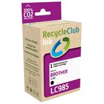 Ca. 16x Cartridge Brother LC-985, RecycleClub, zwart