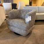 Draai fauteuil grijs/blauw