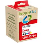 Ca. 19x Canon 570XL/571XL inktcartridge multipack, RecycleClub