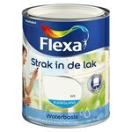 3x Flexa strak in de lak acryl zijdeglans  1 liter, Flexa, wit