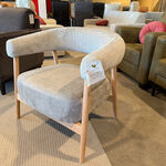 Fauteuil wit/grijs