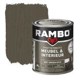 6x Pantserbeits meubel interieur mat, Rambo, vintage, riet groen, 750
