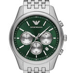 Emporio Armani green dial chronograph herenhorloge