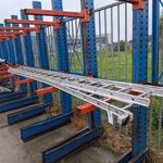 2-delige uitschuifbare ladder met gevelrol, 2×16-treeds