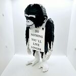 Banksy fanart sculptuur – Banksy ape