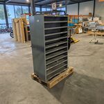 2x Stalen vakken- / magazijnkast