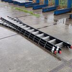 3-delige uitschuifbare ladder, 3×14-treeds