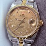 Tudor Prince Date+Day Rotor Automatisch horloge met diamanten